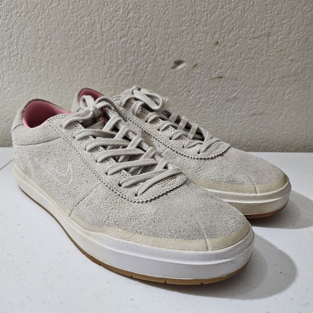 Nike Sz. 8 SB QS Birch White Space Pink QuarterSnacks Sneakers 869767